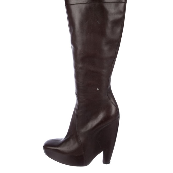 Balenciaga Leather Mid-Calf Boots - Picture 1 of 5